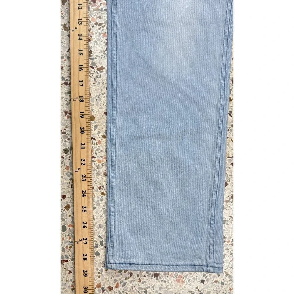 Levi's Line 8 Vtg Mens White & Black‎ Tab Denim Jeans Size 38x30